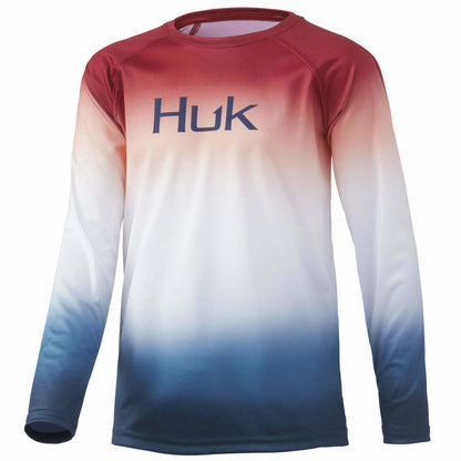 Huk Youth Flare Fade Pursuit LS Shirt H7120071 - Choose Size / Color