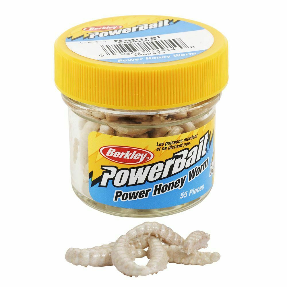  Customer reviews: Berkley PowerBait Power Honey Worm Fishing  Bait, Natural, 1in  3cm, Irresistible Scent & Flavor, Realistic  Profile, Ideal for Bluegill, Crappie, Perch and More