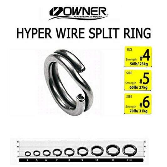 Owner Hyper Wire Stainless Steel Split Ring 5196