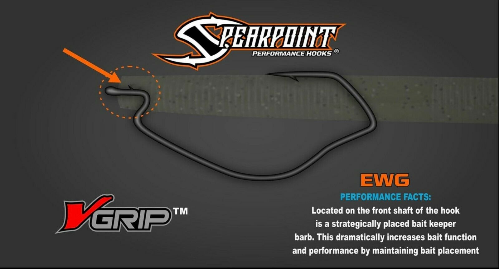 Spearpoint Performance Hooks w/Grip Technology Finesse & EWG