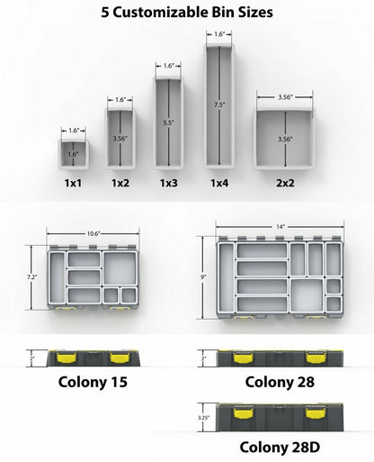 Buzbe Colony Modular Bins