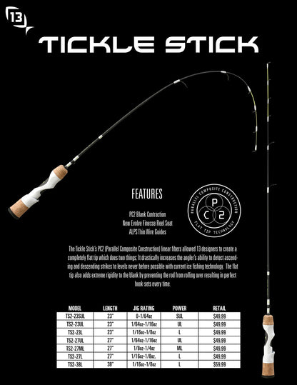 13 Fishing Tickle Stick Rods