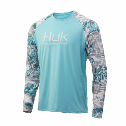 Huk Mossy Oak Double Header Vented LS Shirt H1200229