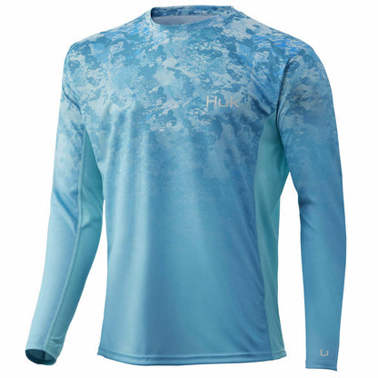 Huk Icon X Tide Change Fade Long-Sleeve Shirt for Men - Sea Floor - XL -  Yahoo Shopping