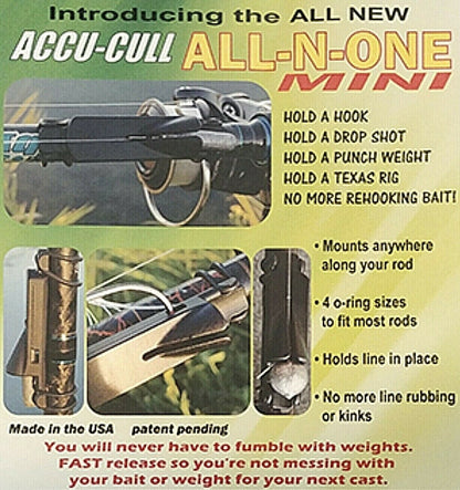 Accu Cull ALL-N-ONE Mini Hook, Weight and Drop Shot Weight Holder